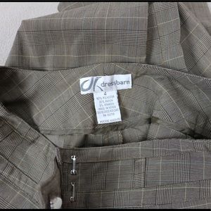 Dressbarn Tan Plaid Pants Sz 4